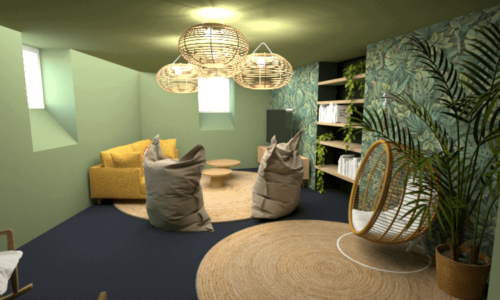 Plan 3D décoratrice d'intérieur - eodesign