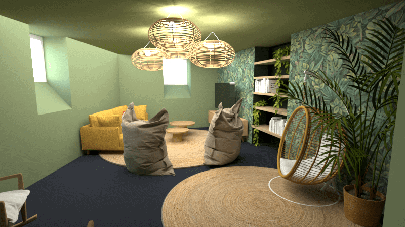 Plan 3D décoratrice d'intérieur - eodesign