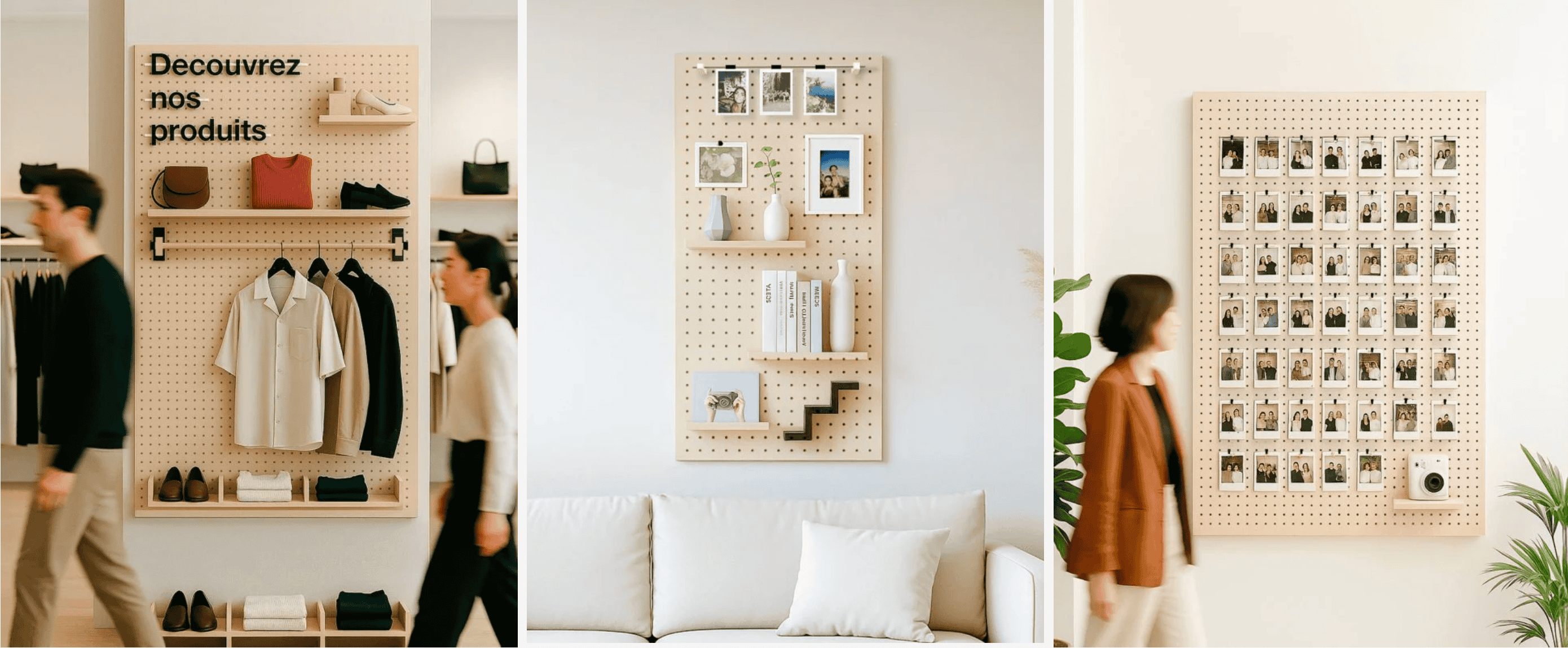 Pegboard (panneau perforé) : le guide complet du rangement mural modulaire