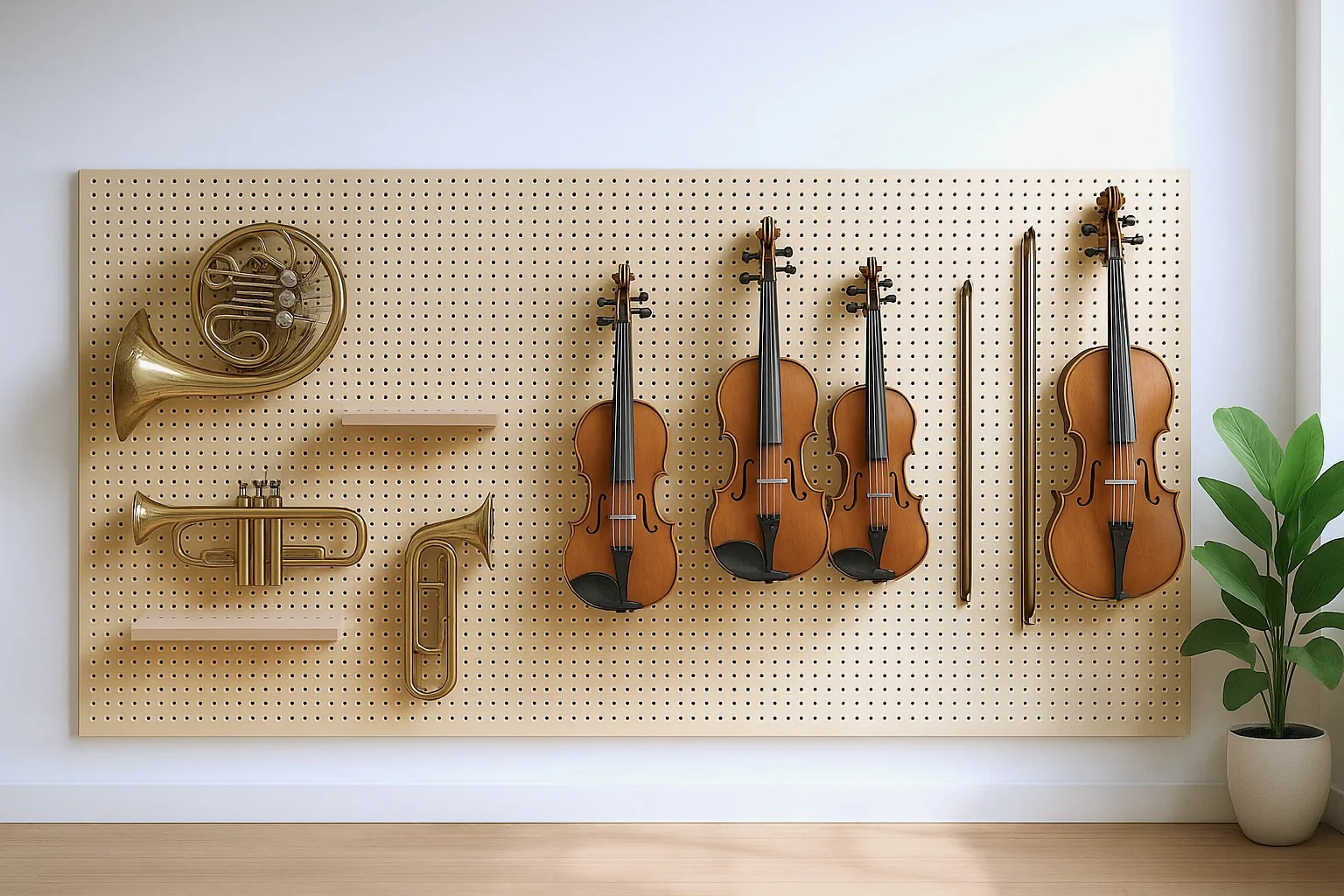 Pegboard (panneau perforé) : le guide complet du rangement mural modulaire